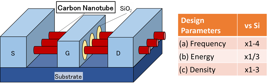 A carbon nanotube transistor